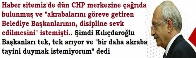 Haber Sitemiz'de dün CHP merkezine çağrıda bulunmuş ve 