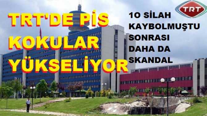 Böyle rezalet Dünyada görülmedi ama bizde tın eden yok.. TRT'de 10 silah kaybolmuştu.. 2 Güvenlikçi açığa alınmıştı.. İşe bakın; bunlar göreve geri döndüler ama hala Silahlar bulunamadı