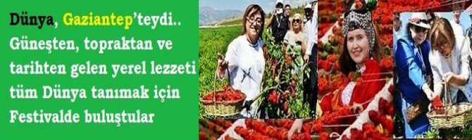 DÜNYA, GAZİANTEP'teydi.. Güneşten, topraktan ve tarihten gelen yerel lezzeti, tüm Dünya tanımak için Festivalde buluştular