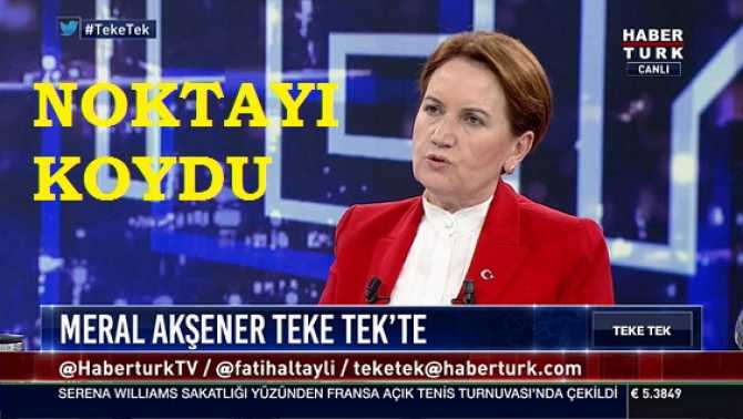 Merak edip, tedirgin olanlara Akşener'den müjde : 