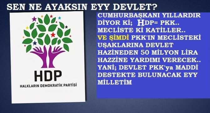 Sen ne ayaksın eyy devletim? Söylüyoruz; 