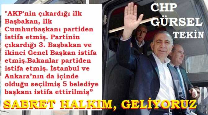 Gürsel Tekin, AKP'nin son halini tarif etti : 