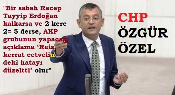 CHP diyor ki; 