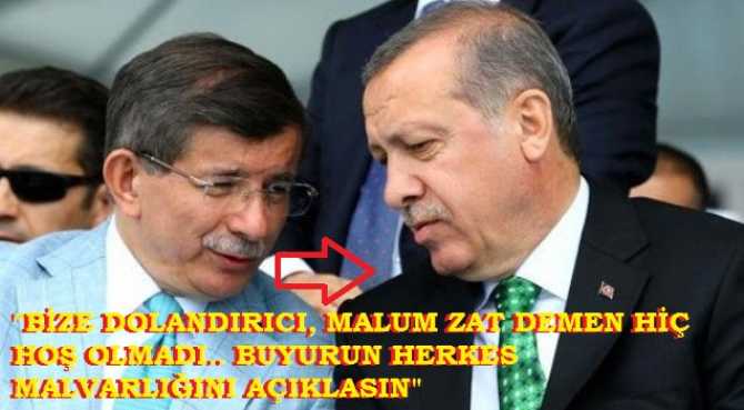 Davutoğlu, ABD gibi Erdoğan'a meydan okudu : 