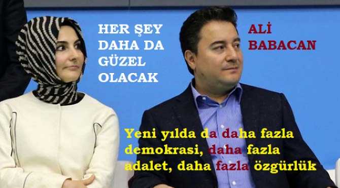 Ali Babacan diyor ki; 