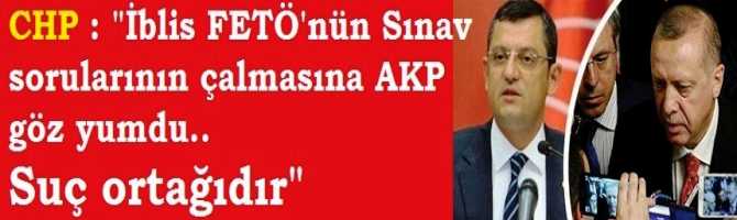 CHP diyor ki; 