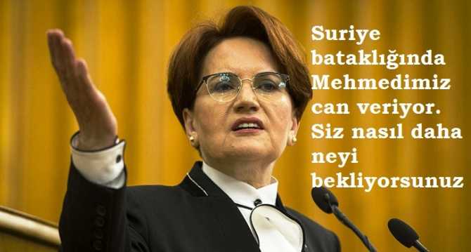 Akşener'den, Hükumete; 