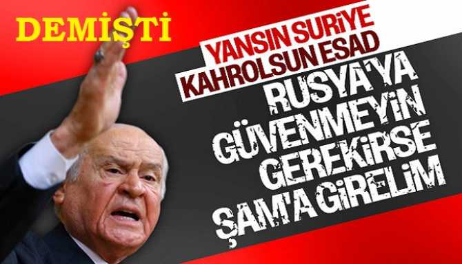 Rusya, Türkiye'ye uyarıda bulundu ama işaretinde ki isim Devlet Bahçeli idi : 