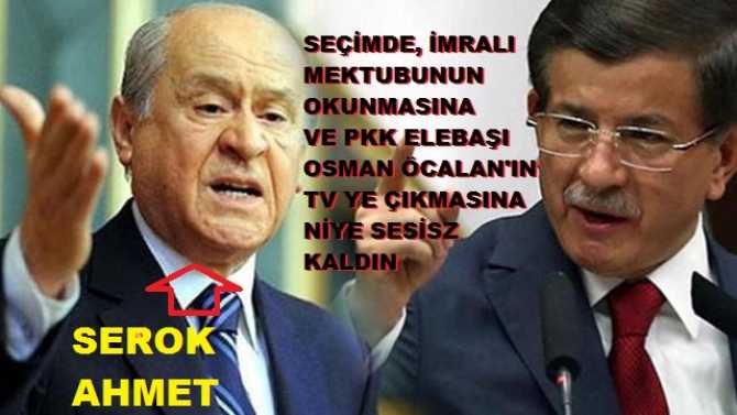 Davutoğlu'ndan, Bahçeli'ye, 