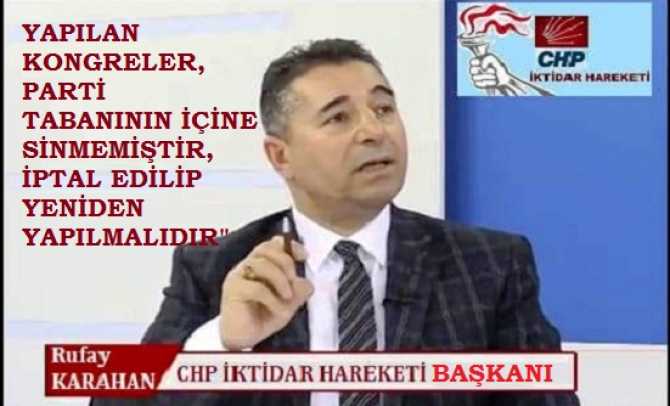 CHP İktidar Hareketinden, Kılıçdaroğlu’na dikkat çeken çağrı : “Yapılan il ve ilçe Kongreleri iradenin içine sinmedi..Gelin iktidarı yakalamak için, hem Kurultayı erteleyelim, hem de Kongreleri iptal edip, yeniden yapalım