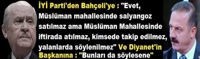 İYİ Parti'den Bahçeli'ye : 