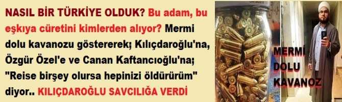 NASIL BİR TÜRKİYE OLDUK? Bu adam, bu eşkıya cüretini kimlerden alıyor? Mermi dolu kavanozu göstererek; Kılıçdaroğlu'na, Özgür Özel'e ve Canan Kaftancıoğlu'na; 