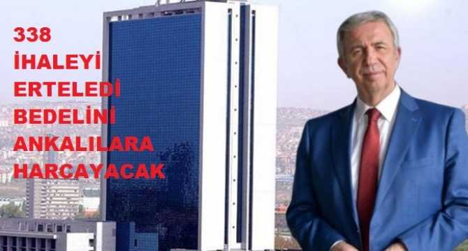 Ya CHP'li Belediyeler olmasa idi? Bu gariban, mağdur halkın hali ne olacaktı? Mansur Yavaş; 338 ihaleyi erteledi, ihale bedeli 1.7 milyarı Ankaralı için harcayacak