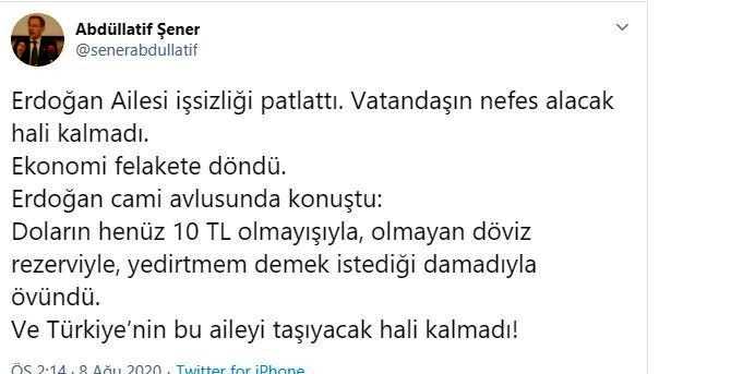 Abdullatif Şener'in bu sözleri Mahkemede sonuçlanabilir : 