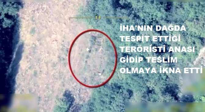 Tam bir Film.. PKK'lı terörist dağda PKK'lı bir kızla duygusal ilişki yaşadı.. Örgüt kızı infaz etti.. Sevgilisi öldürülen terörist dağda gezerken İHA tespit etti, anası da gidip teslim olmaya ikna etti