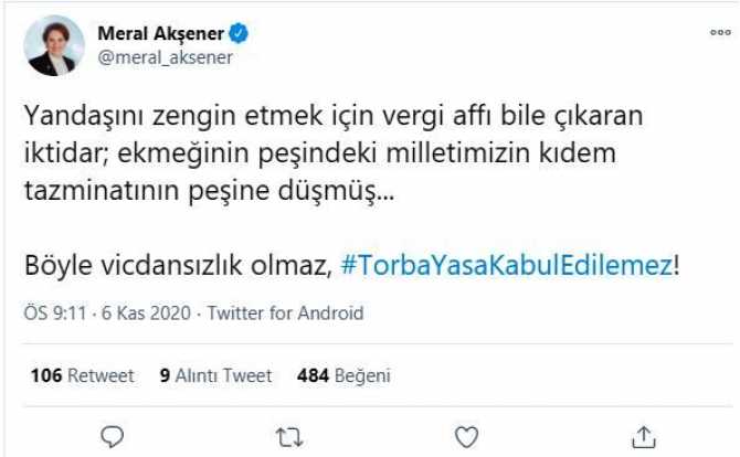 Meral Akşener'den, iktidara çok sert 