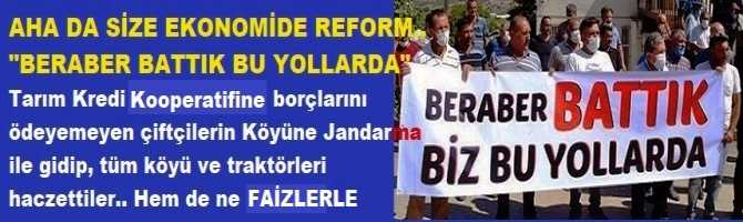 AHA DA SİZE EKONOMİDE REFORM.. 