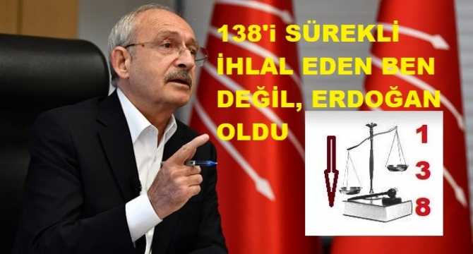 Kılıçdaroğlu'ndan, Erdoğan'a 