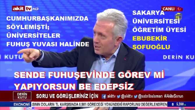 EYY ÜLKEYİ YÖNETENLER.. BU EDEPSİZLERİ NEREDEN BULUYORSUNUZ? Öğretim görevlisi Prof. diyor ki; 