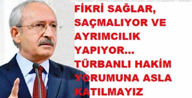 Kılıçdaroğlu'ndan, CHP eski Bakanı Fikri Sağlar'ın, 