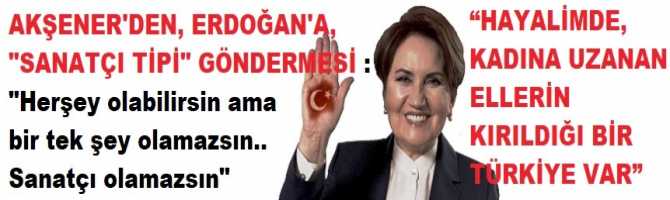 AKŞENER'DEN, ERDOĞAN'A, 