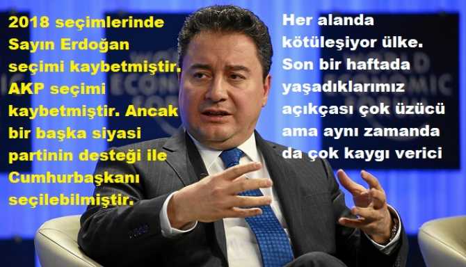 ALİ BABACAN'dan, Füze gibi gönderme : 