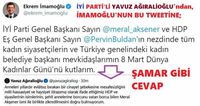 HDP'ye YALAKALIK yapan Ekrem İmamoğlu'na, İYİ Partili Yavuz Ağıralioğlu'ndan, Şamar gibi cevap : 