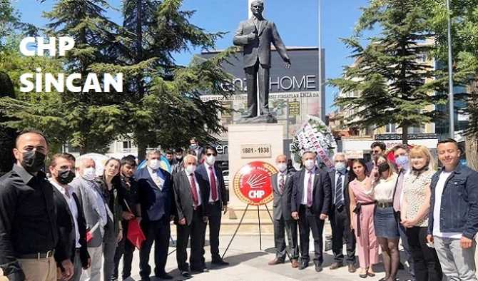 SİNCAN’da; CHP COŞKUSU.. 19 Mayıs Bayramı kutlamasında, CHP’den başka Siyasi kuruluş yok gibiydi