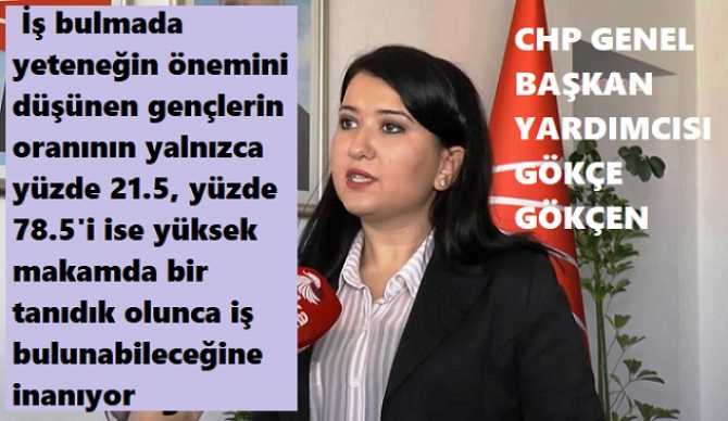 CHP Genel Başkan Yardımcısı Gökçe Gökçen : 