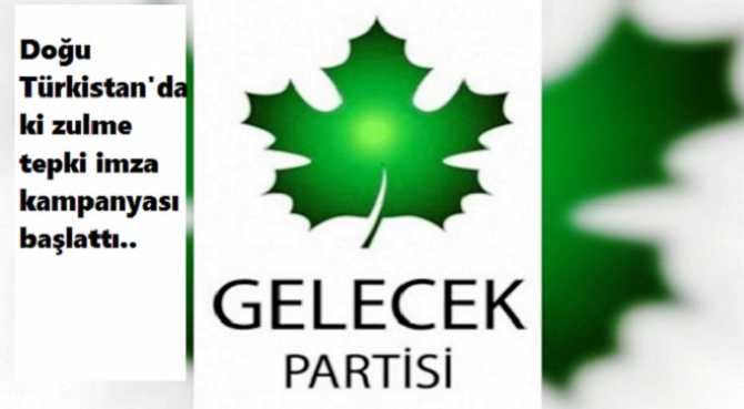 BAKALIM İMZA  ATACAKLART MI? Gelecek Partisi, Çin'in Uygur Türklerine uyguladığı zulmü protesto için başlattığı imza kampanyasını Doğu Perinçek ve MHP'ye de gönderecek