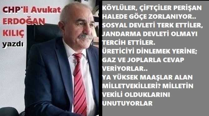 ÜLKEYİ YÖNETENLER.. Çiftçilikten yetişen Eğitimci- Avukat Erdoğan Kılıç’ın önerilerine kulak vermelisiniz : “Kendinize gelin ve köy arazilerinin talanına son verin, Köylülerin borcunu silin ve göçlerini engelleyin” 