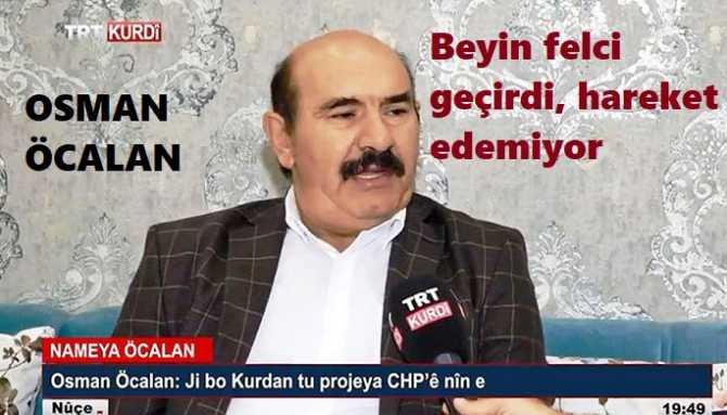 ŞEHİTLERİMİZİN BAŞKATİLİ, KUDUZ İT, OSMAN ÖCALAN BEYİN FELCİ GEÇİRDİ, KONUŞAMIYOR, HAREKET EDMİYOR, GEBERECEK. TÜRKİYE'DE Kİ DOSTLARINA DUYURULUR 