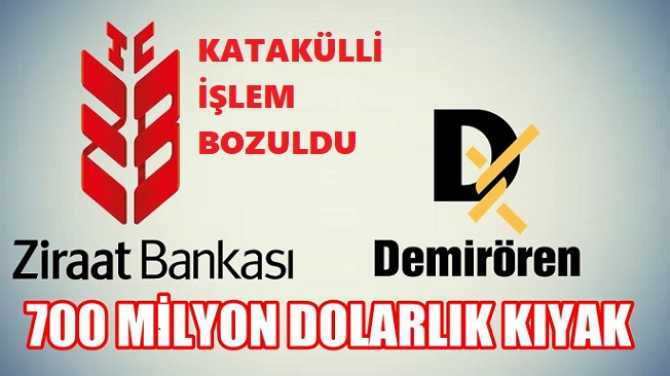 DEMİRÖREN'in, 400 MİLYON DOLAR KREDİ KARŞILIĞI ZİRAAT BANKASINA KAKALADIĞI ŞAİBELİ ARSLARIN, İMARINI YARGI İPTAL ETTİ.. PEKİ; BANKA ŞİMDİ NE YAPACAK?