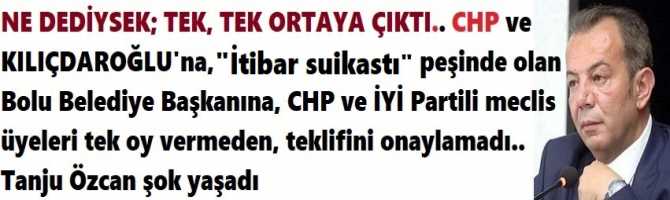 NE DEDİYSEK; TEK, TEK ORTAYA ÇIKTI.. CHP ve KILIÇDAROĞLU'na, 