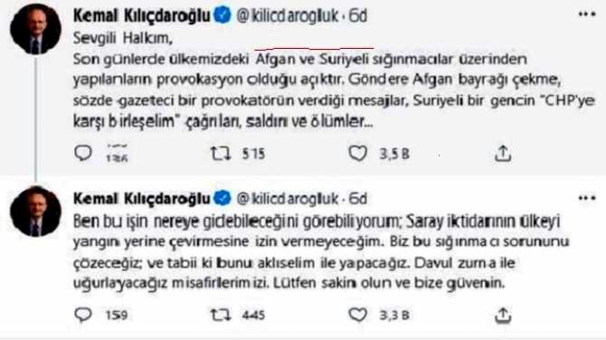 KILÇDAROĞLU'ndan ÖNEMLİ UYARI : 