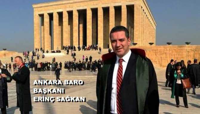 ERİNÇ SAĞKAN, yeniden Ankara Baro Başkanlığına seçildi