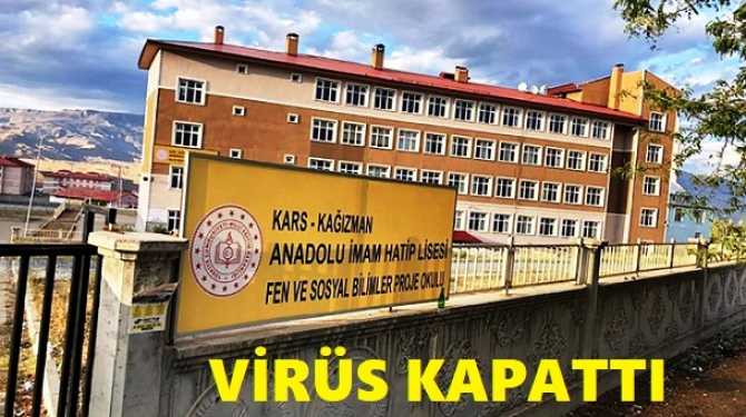BAKANLAR BOŞ KONUŞUYOR.. Kars- Kağızman'da, Virüs yüzünden İmam Hatip Lisesi kapatıldı 