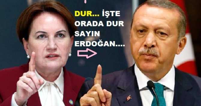 AKŞENER'DEN, ERDOĞAN'A NET GÖNDERMELER : 