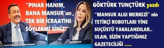 “MANSUR ALGI MERKEZİ” nin TETİKÇİ ROBOTLARI YİNE SUÇÜSTÜ YAKALANDILAR.. ULAN, SİZİN YAPTIĞINIZ GAZETECİLİĞİ …..