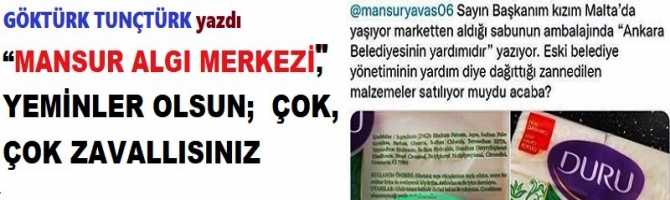 “MANSUR ALGI MERKEZİ”… YEMİNLER OLSUN; ÇOK, ÇOK ZAVALLISINIZ