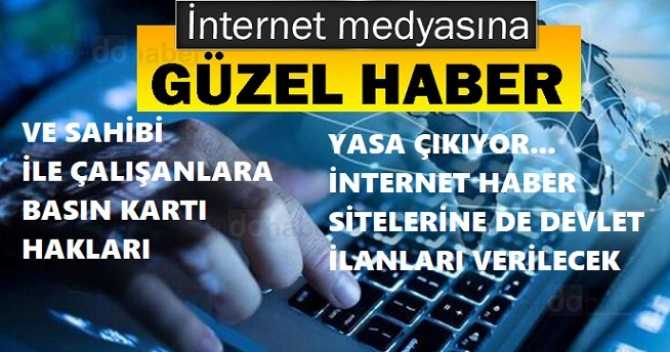 HELE ŞÜKÜR .. İNTERNET MEDYASI YASASI ÇIKIYOR.. DEVLET İLANLARI DA HABER SİTELERİNE DAĞITILACAK VE BASIN KARTI VERİLECEK