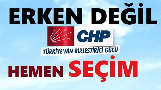 CHP DİYOR Kİ; 