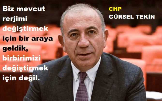 GÜRSEL TEKİN'den 