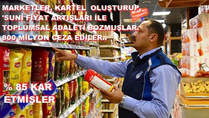 BU VİCDANSIZ ZİNCİR MARKETLERE CEZALAR YETMEZ. YARGI DA HESAP SORMALI. YÜZDE 85 KAR ETMİŞLER.  'SUNİ FİYAT ARTIŞLARI’ İLE TOPLUMSAL HUZURU BOZMUŞLAR