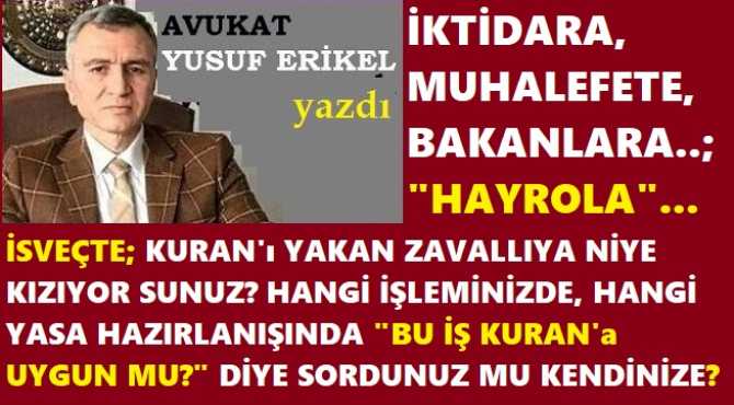 SUÇ.. İSVEÇTE; KURAN'ı YAKAN ZAVALLI DA DEĞİL; SUÇ, BİZ MÜSLÜMANLARDA.. GÖNDERİN, DİYANETTEN BİR HEYET, O ZAVALLIYA KURAN’ı ve İSAMİYETİ ANLATSIN.