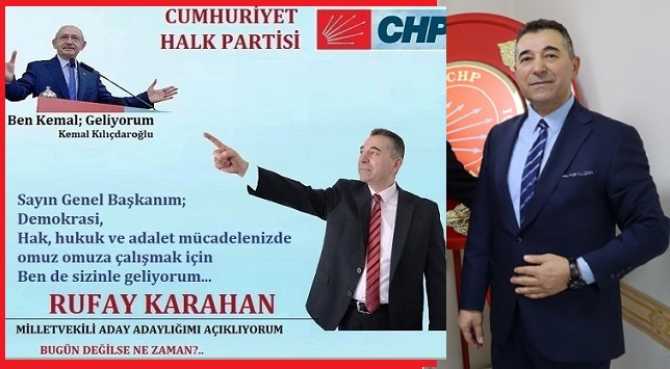 “BEN, ‘KARAHAN’.. SİZE DESTEK İÇİN, YOLA ÇIKTIM GELİYORUM, SAYIN GENEL BAŞKANIM”.. CHP’den ANKARA MİLLETVEKİLİ ADAY ADAYI OLDU.