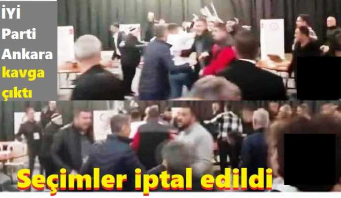 MANSUR YAVAŞ Ekibi, İYİ PARTİ”yi KARIŞTIRDI. ANKARA TEMAYÜL YOKLAMASINDA MÜKERRER OY KAVGASI ÇIKTI. SEÇİMLER İPTAL EDİLDİ