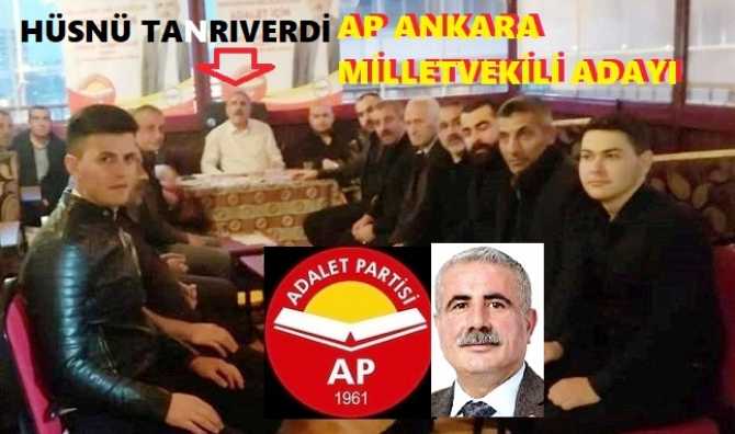 ADALET PARTİSİ’nin ADINI; ANKARA’da DUYURAN MİLLETVEKİLİ ADAYI HÜSNÜ TANRIVERDİ