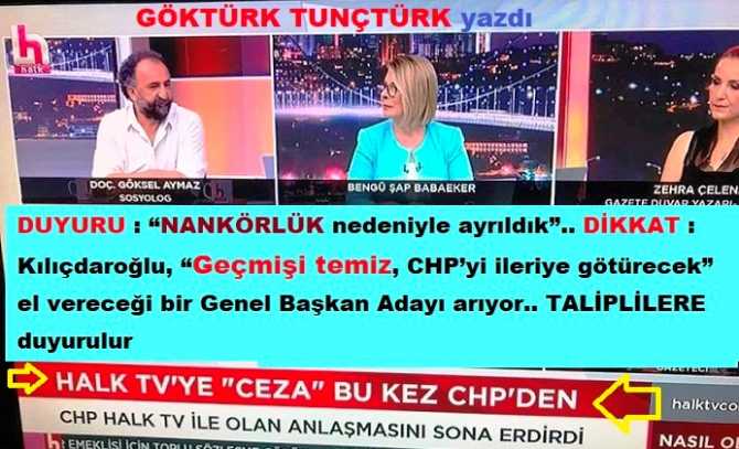 DUYURU : “NANKÖRLÜK nedeniyle ayrıldık”.. DİKKAT : Kılıçdaroğlu, “Geçmişi temiz, CHP’yi ileriye götürecek” el vereceği bir Genel Başkan Adayı arıyor.. TALİPLİLERE duyurulur