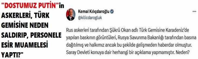 KILIÇDAROĞLU : 